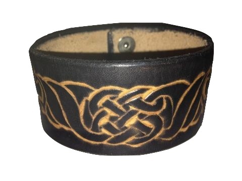 Heavy Duty Leather Handmade Celtic Wristband_Bands_2.jpg